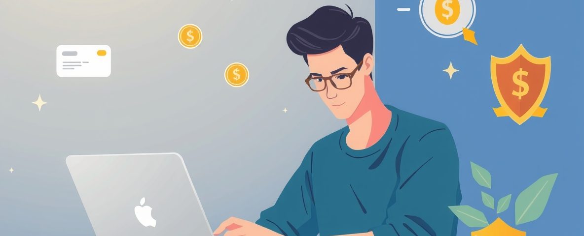 человек оплачивает займ досрочно через смартфон